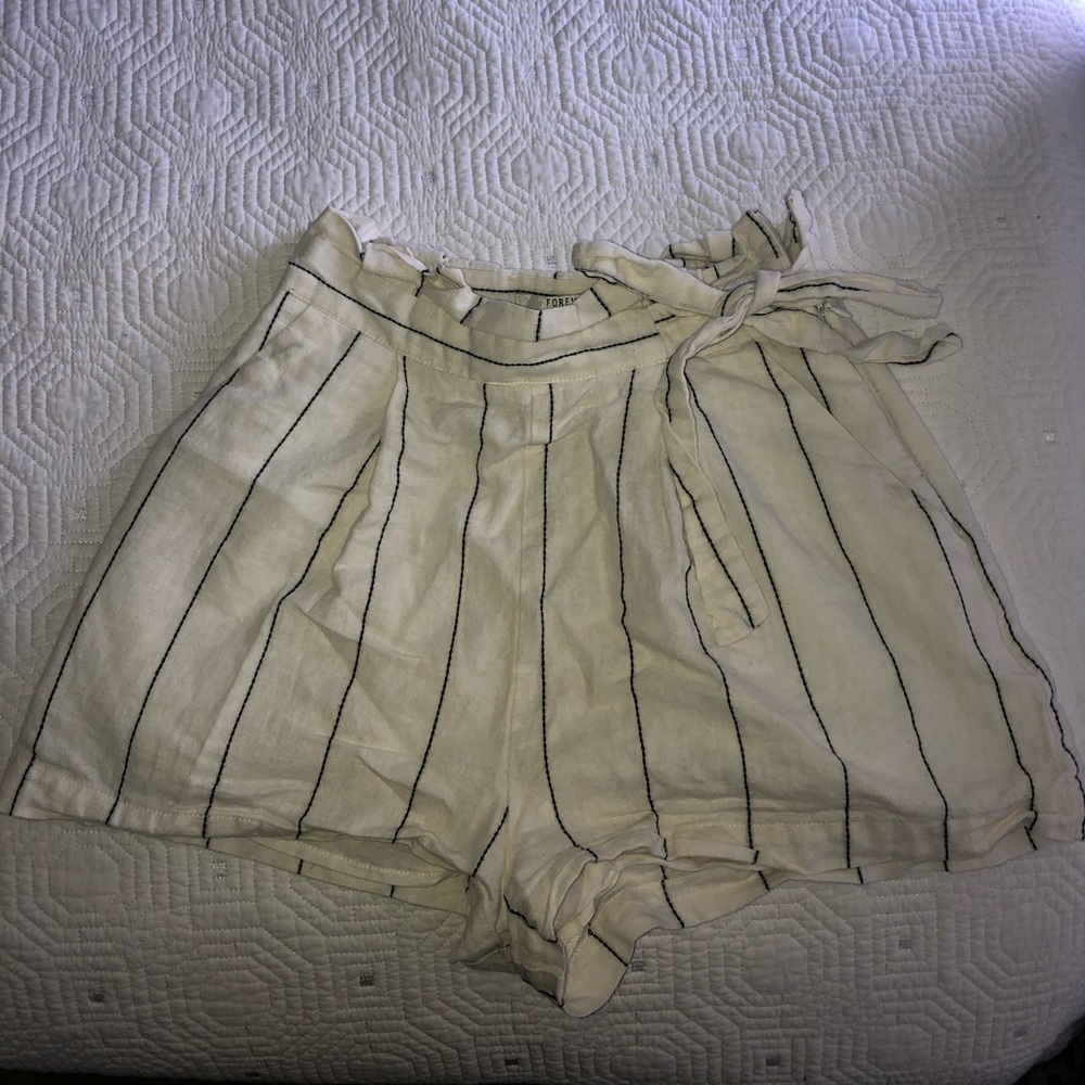 Forever 21 Side-tie Paper Bag Shorts